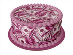 Edible Pink Bills Cake Topper