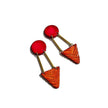 Black & Gold Art Deco Earrings Handmade- 
