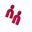 Arch Statement Earrings Handmade (Post or Clip On)- 