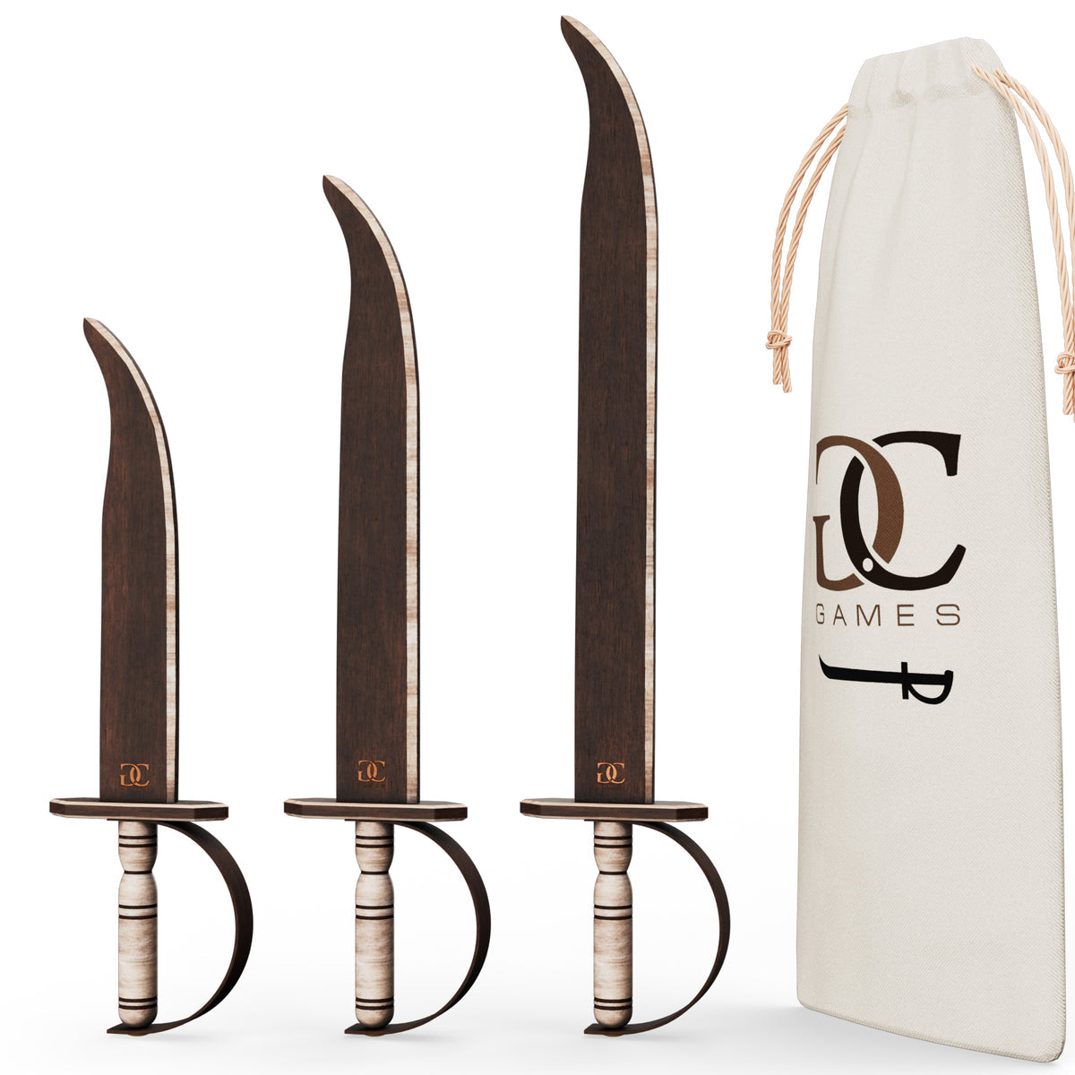 CG Games Wooden Pirate Swords