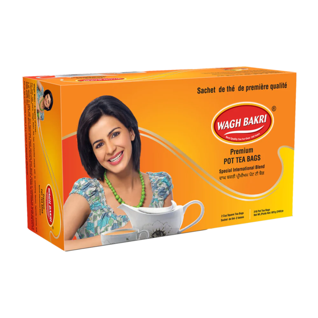 Wagh Bakri Premium Pot Tea Bags (216 Bags) 681g