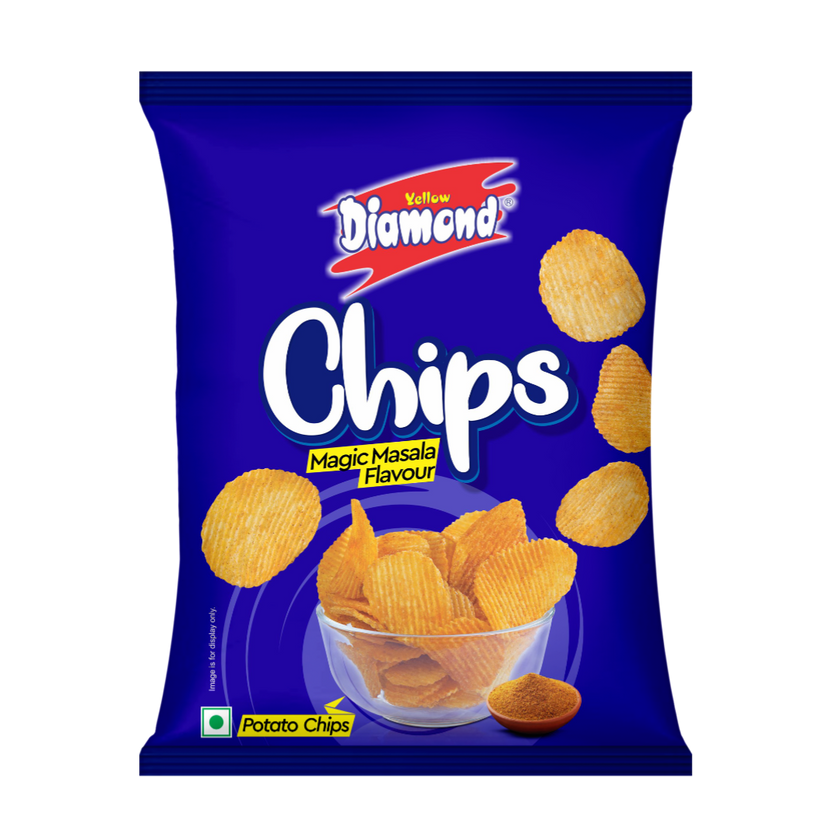 Yellow Diamond Magic Masala Chips 75g
