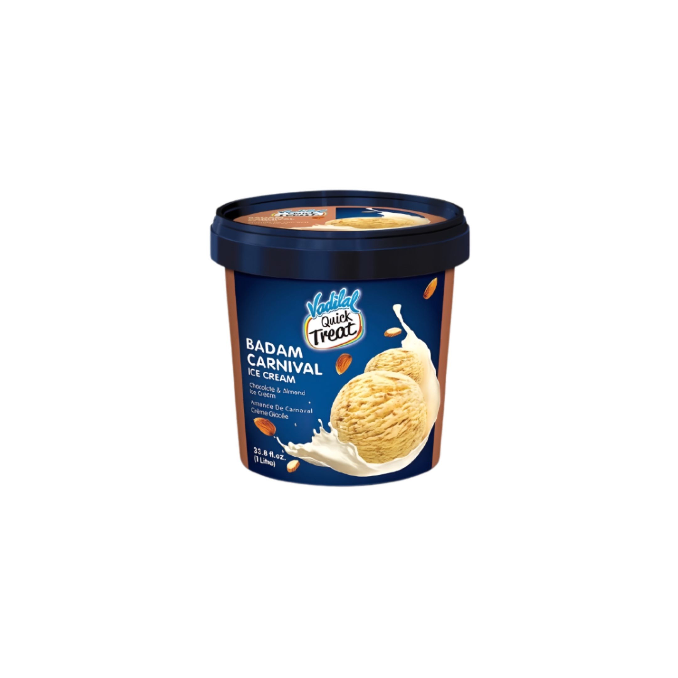 Vadilal Badam Carnival Ice Cream 1L