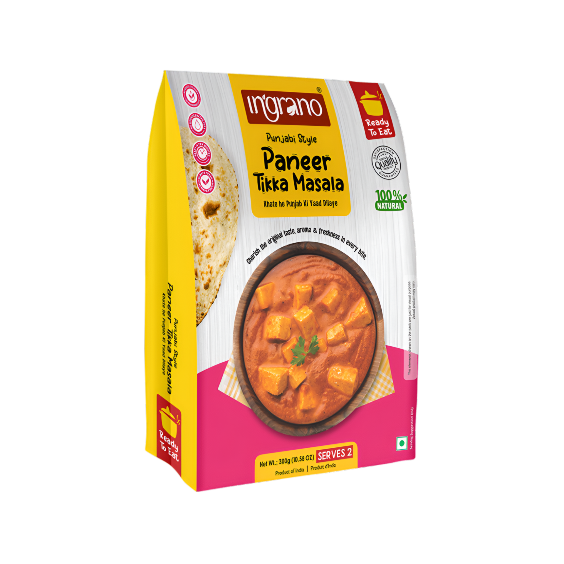 Ingrano Ready To Eat Paneer Tikka Masala 285g