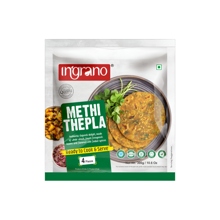 Ingrano Methi Thepla (4 Pcs) 240g