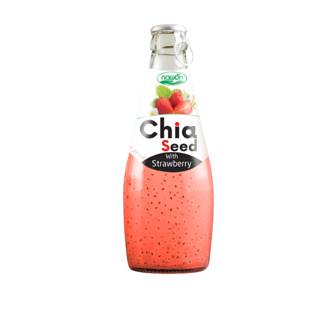 Nawon Strawberry Drink With Chia Seeds 290ml