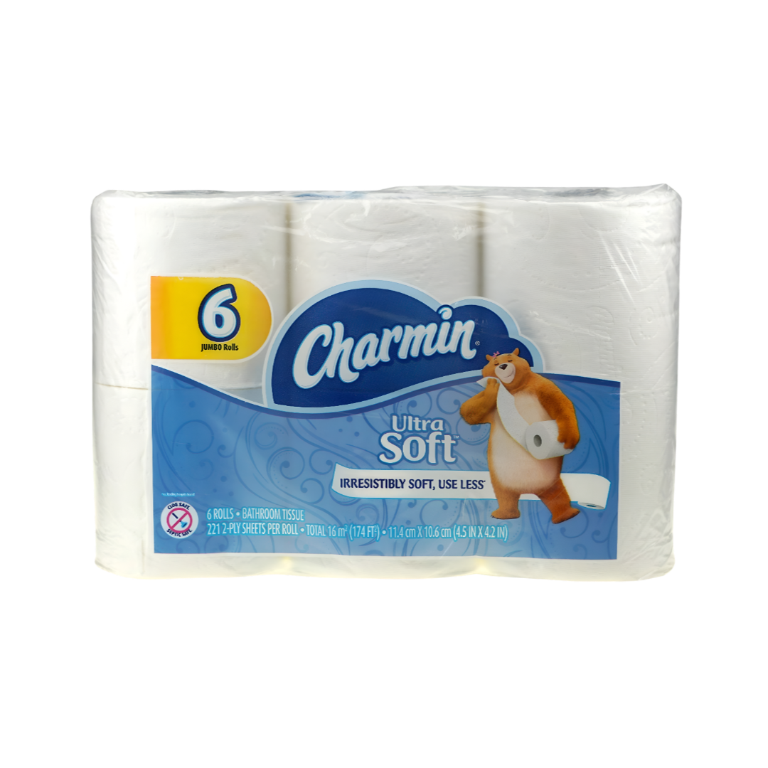 Charmin Ultra Soft Toilet Paper 6 Rolls