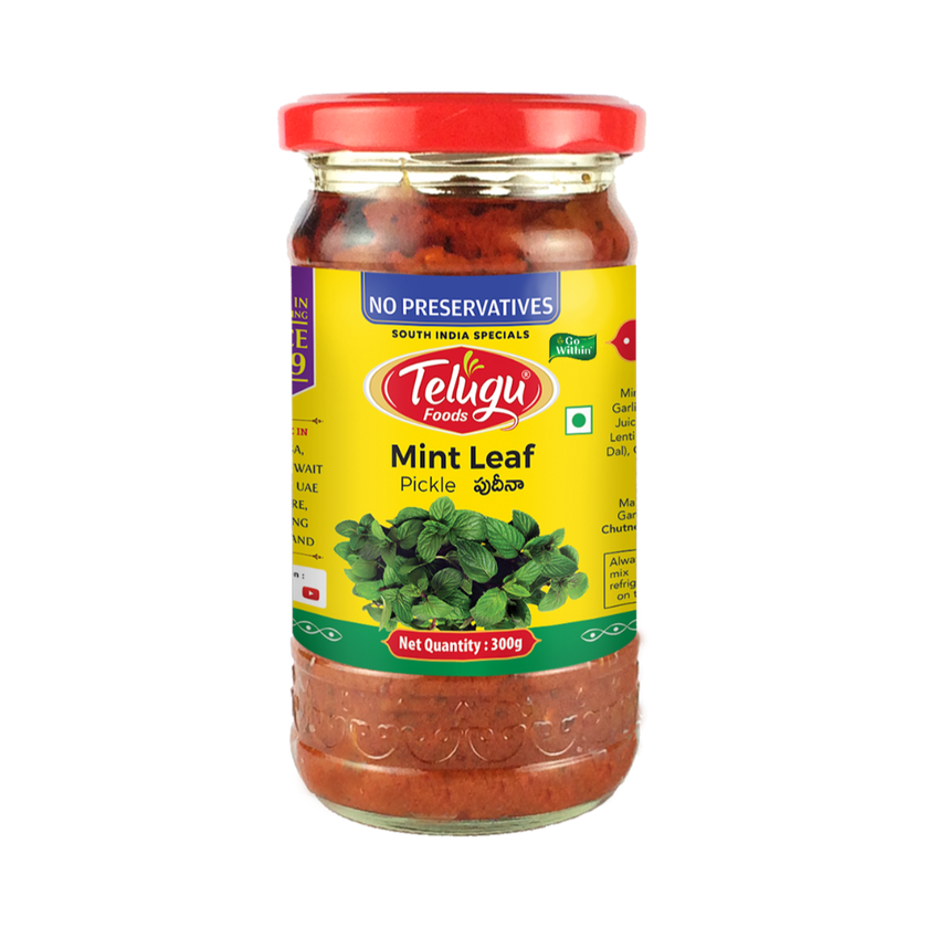 Telugu Foods Mint Leaf Pickle 300g