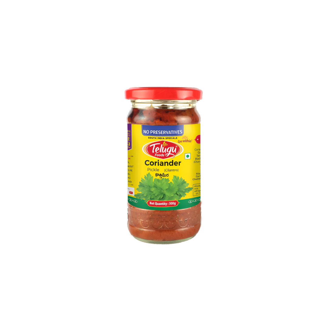 Telugu Foods Coriander Pickle 300g