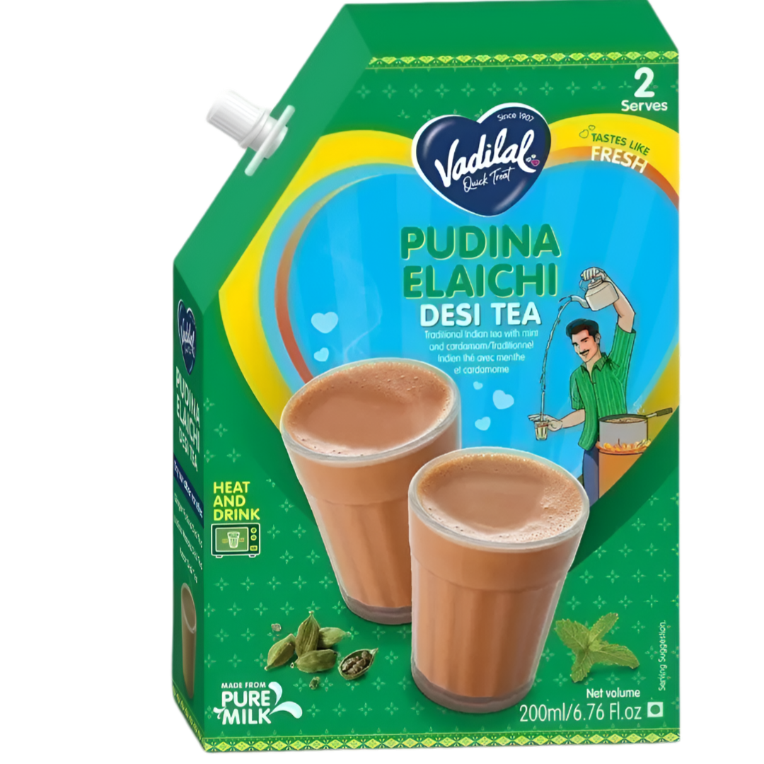 Vadilal Pudina Elaichi Tea - Heat And Drink 200ml