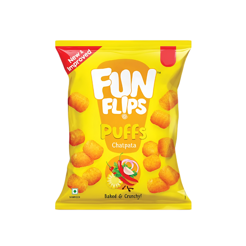 Fun  Flips Puffs Chatpata 60g