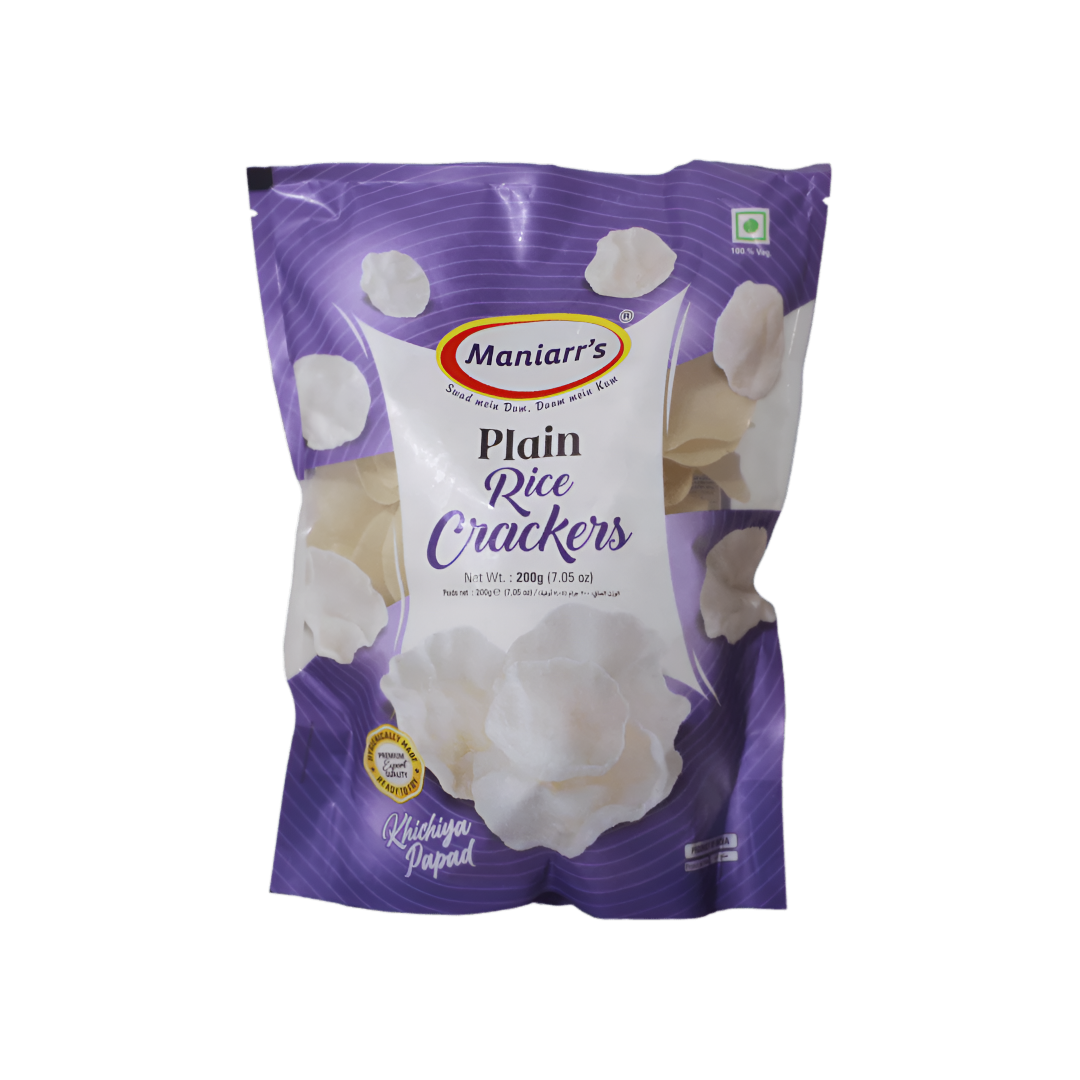 Maniarr's Plain Rice Crackers 200g