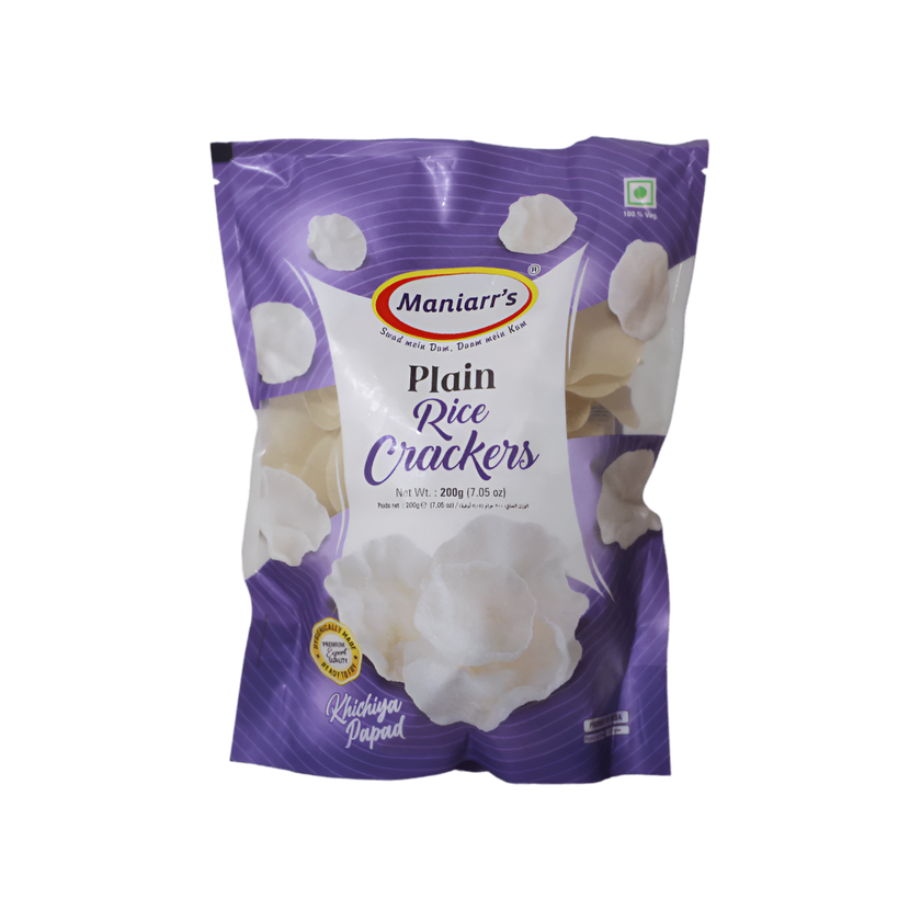 Maniarr's Plain Rice Crackers 200g