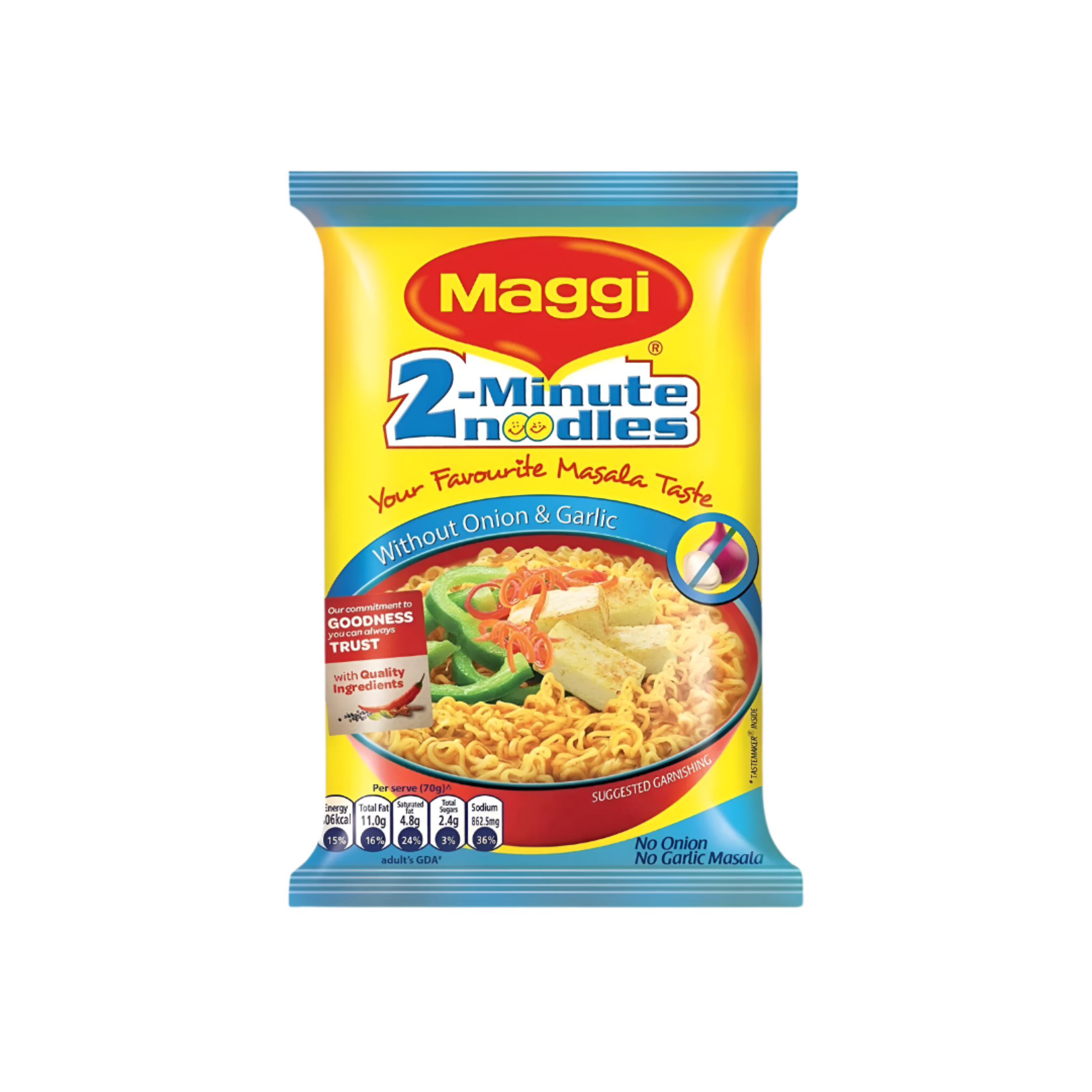 Maggi 2-Minute Noodles Without Onion and Garlic 70g