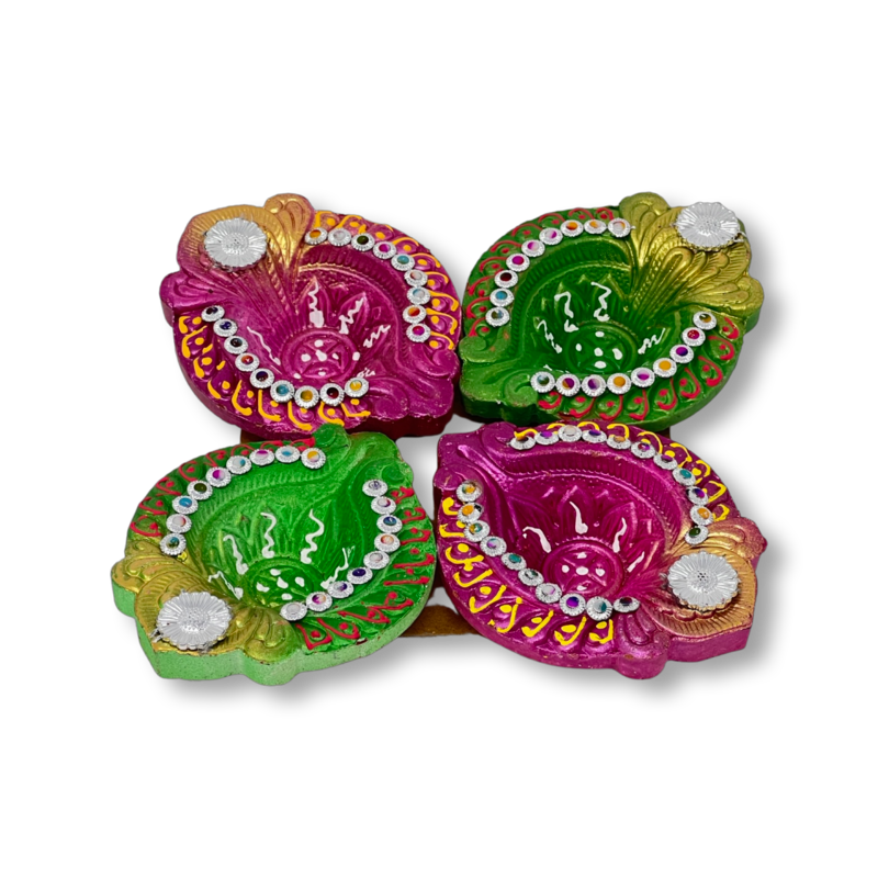 Diya Set of 4 Without Wax