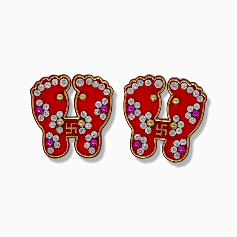 Lakshmi Ganesh feet sticker