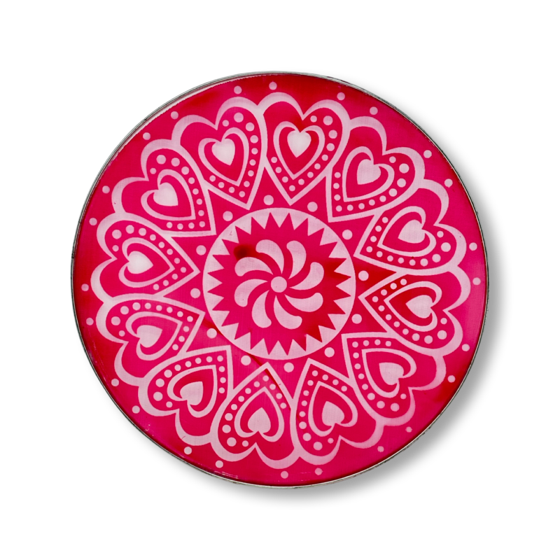 Heart Mandala Rangoli Stencil