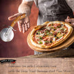 Coupe-pizza Ginza Steel MIA – Lame en acier inoxydable avec manche en bois d'olivier