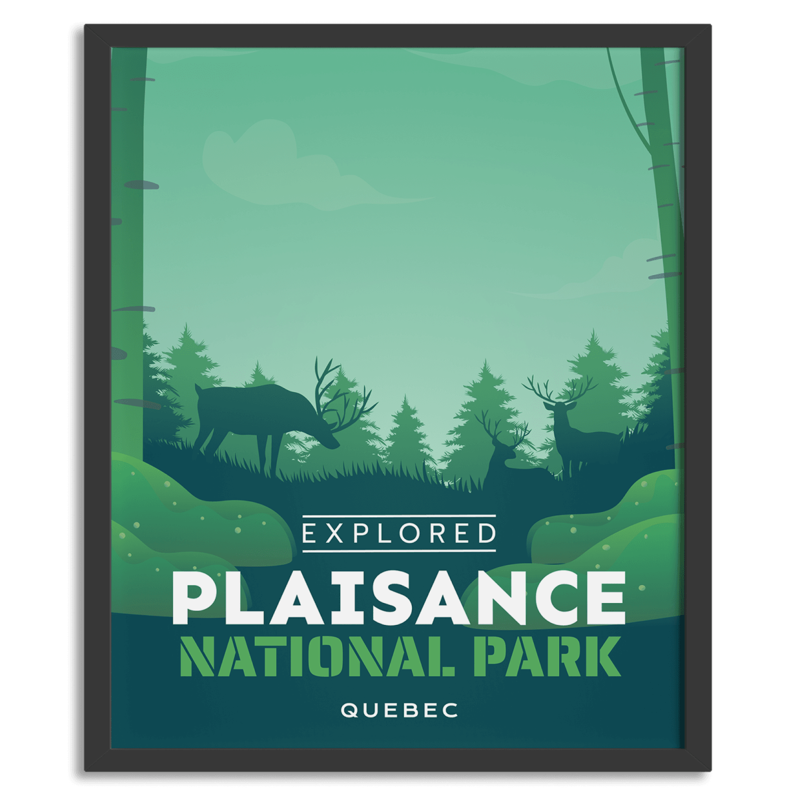Plaisance National Park 'Explored' Poster, Canada Parks