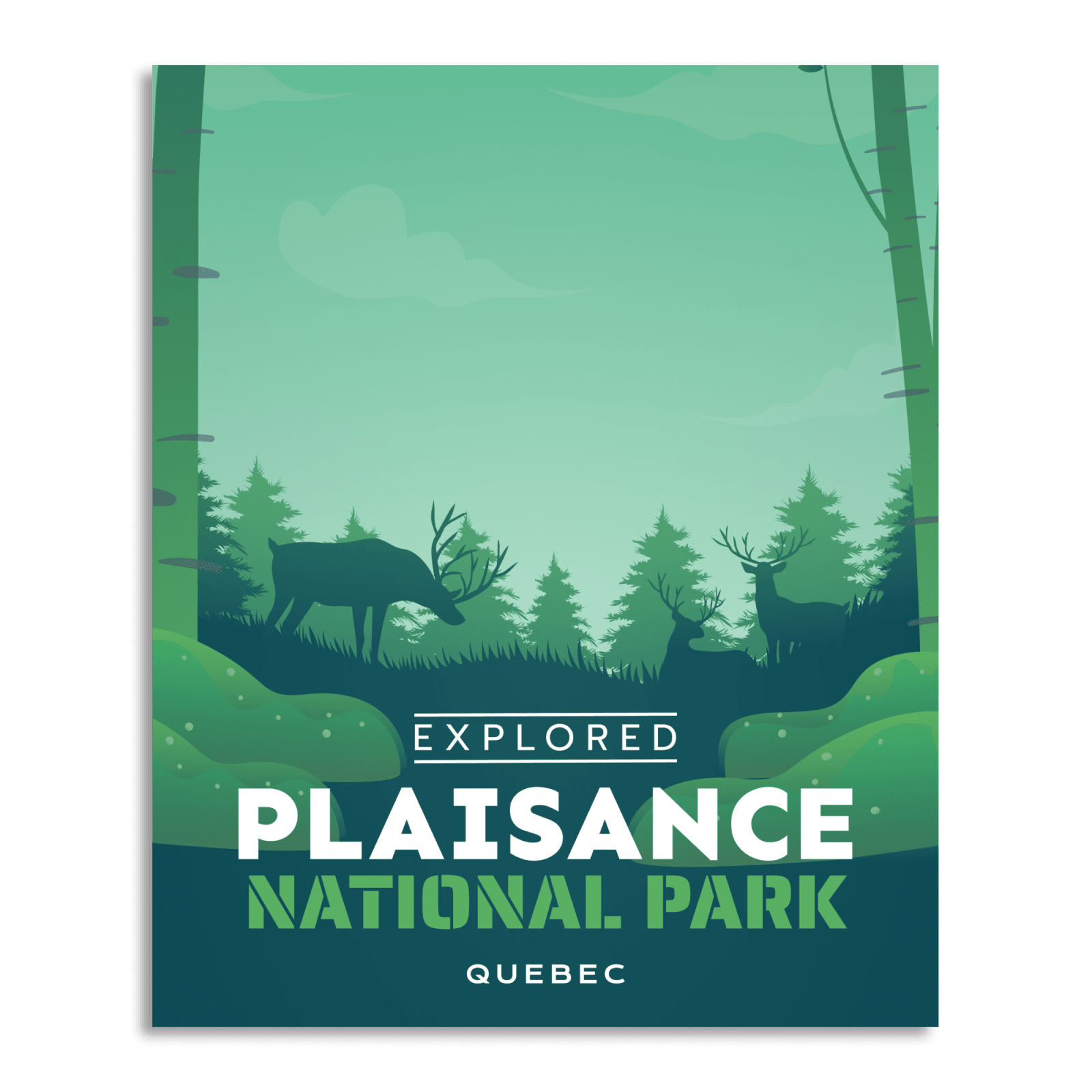Plaisance National Park 'Explored' Poster, Canada Parks