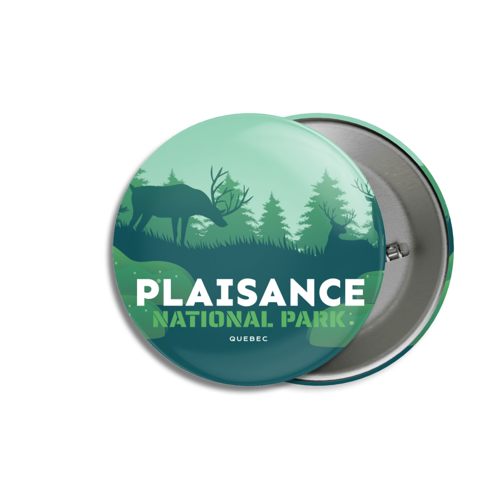 Plaisance National Park of Quebec Pinback Button, Canada Parks