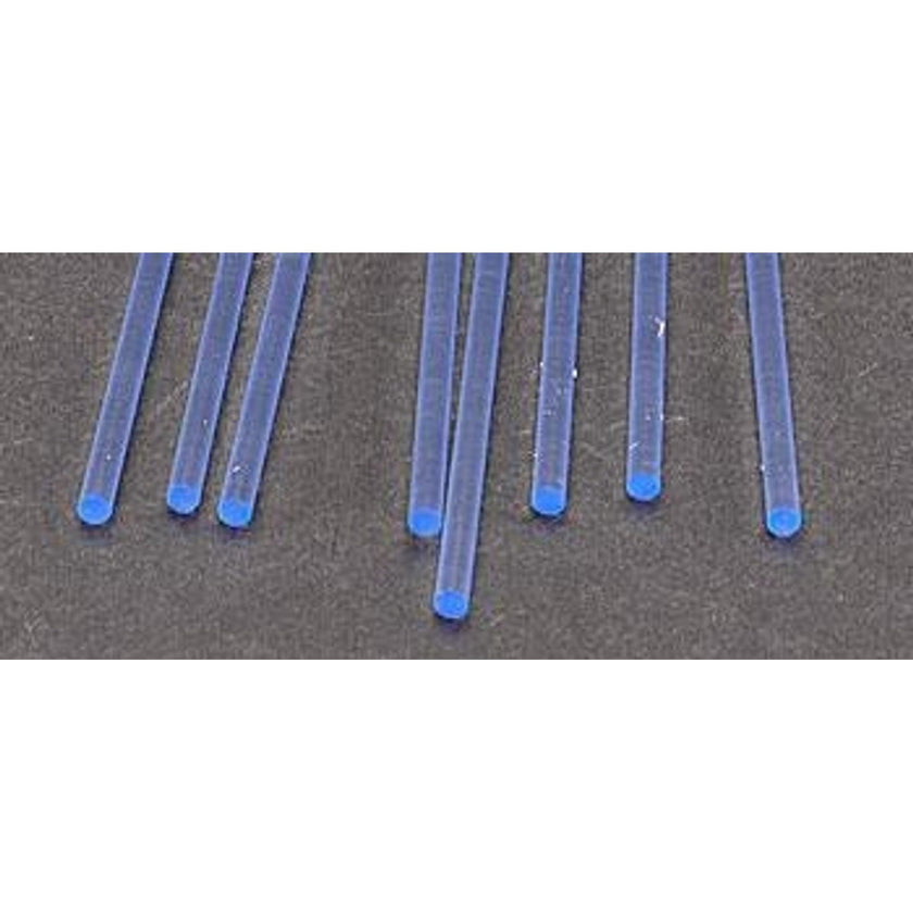 Plastruct 90252 Fluorescent Acrylic Rods Blue 3/32 x 10