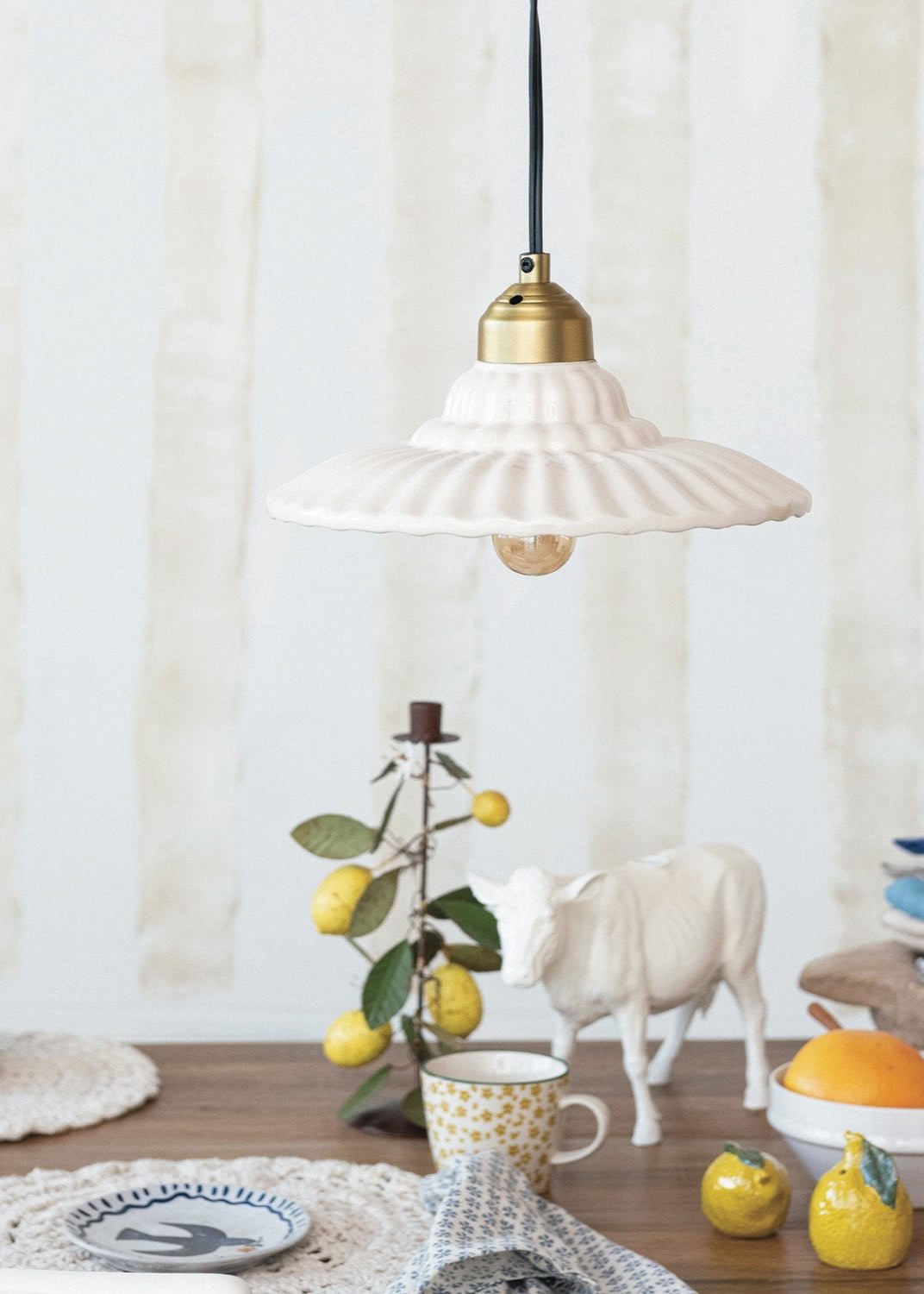 Pleated Pendant