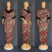 Plus Size Women's Satin Sequin Long Gown Dress