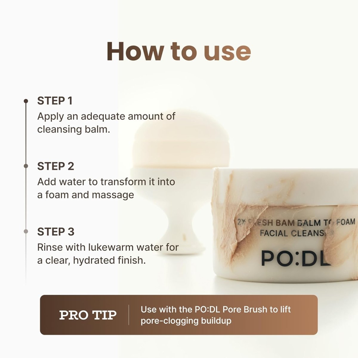 PO:DL 2X Fresh Bam Balm To Foam 130ml