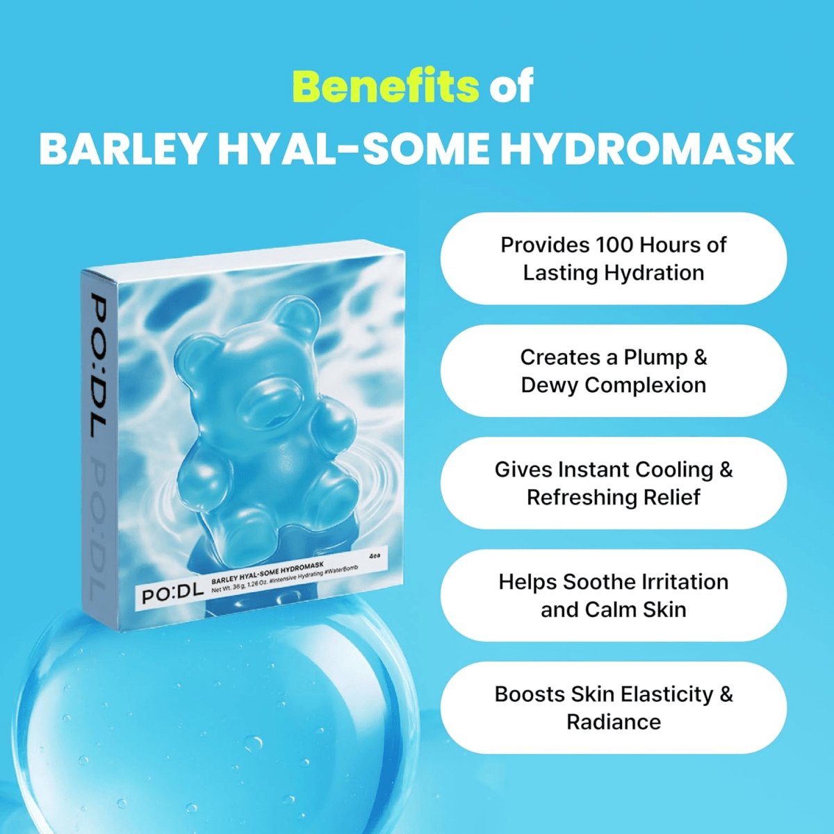 PO:DL Barley Hyal-Some HydroMask 36g
