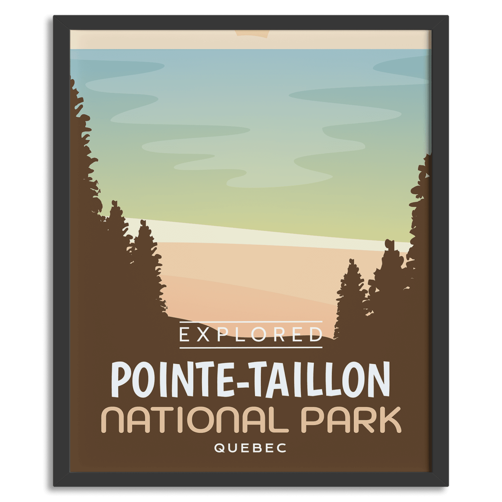 Pointe-Taillon National Park 'Explored' Poster, Canada Parks