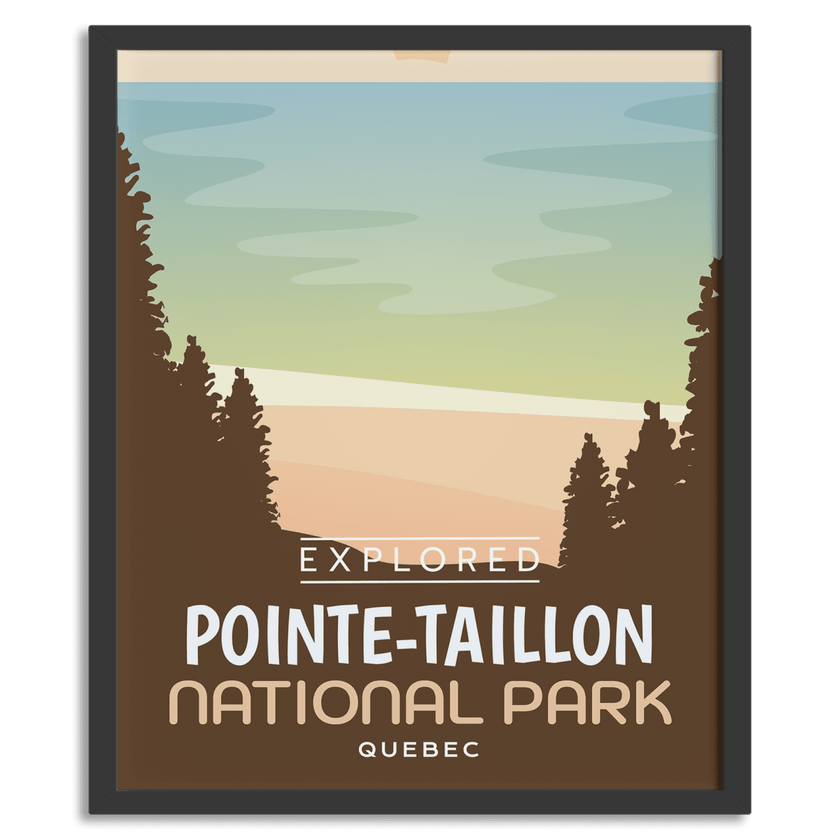 Pointe-Taillon National Park 'Explored' Poster, Canada Parks