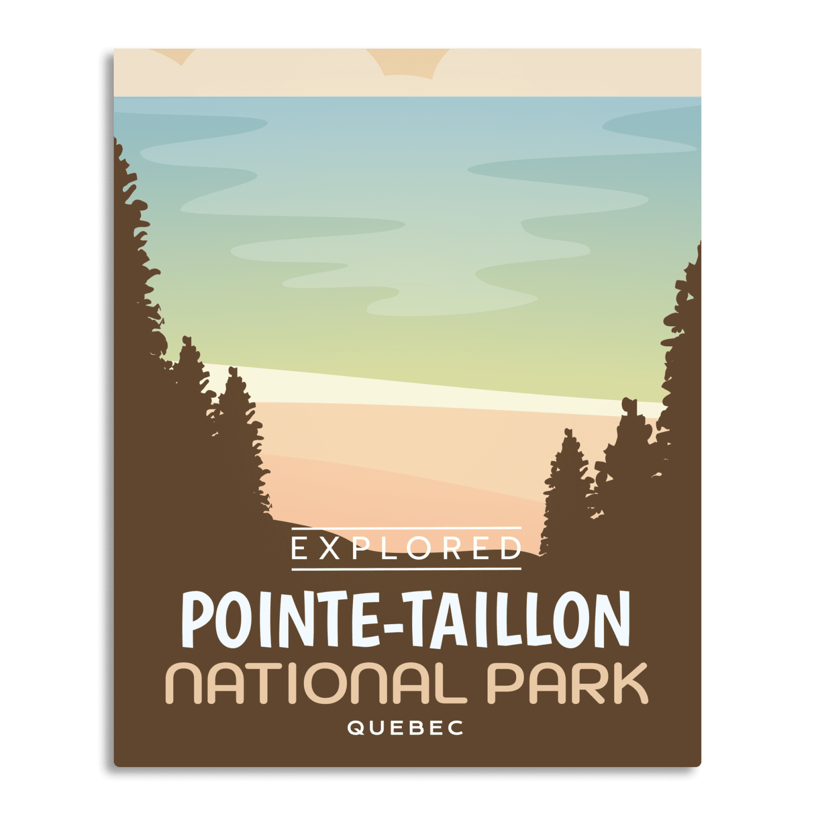 Pointe-Taillon National Park 'Explored' Poster, Canada Parks