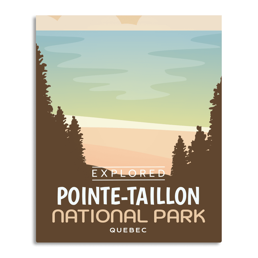 Pointe-Taillon National Park 'Explored' Poster, Canada Parks