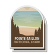 Pointe-Taillon Quebec National Park Waterproof Vinyl Sticker, Canada Parks
