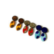Polka Dot Earrings Post or Clip On Earrings Handmade