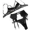 Polka dot mesh lingerie