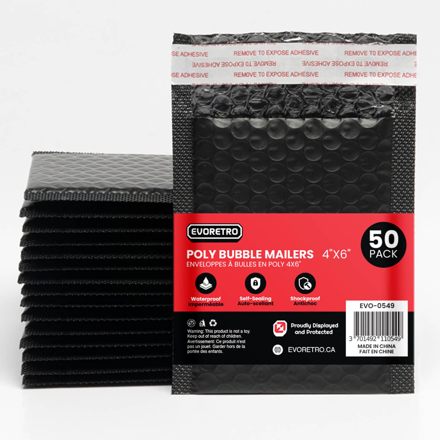 50x EVORETRO Poly Bubble Mailers  4x6