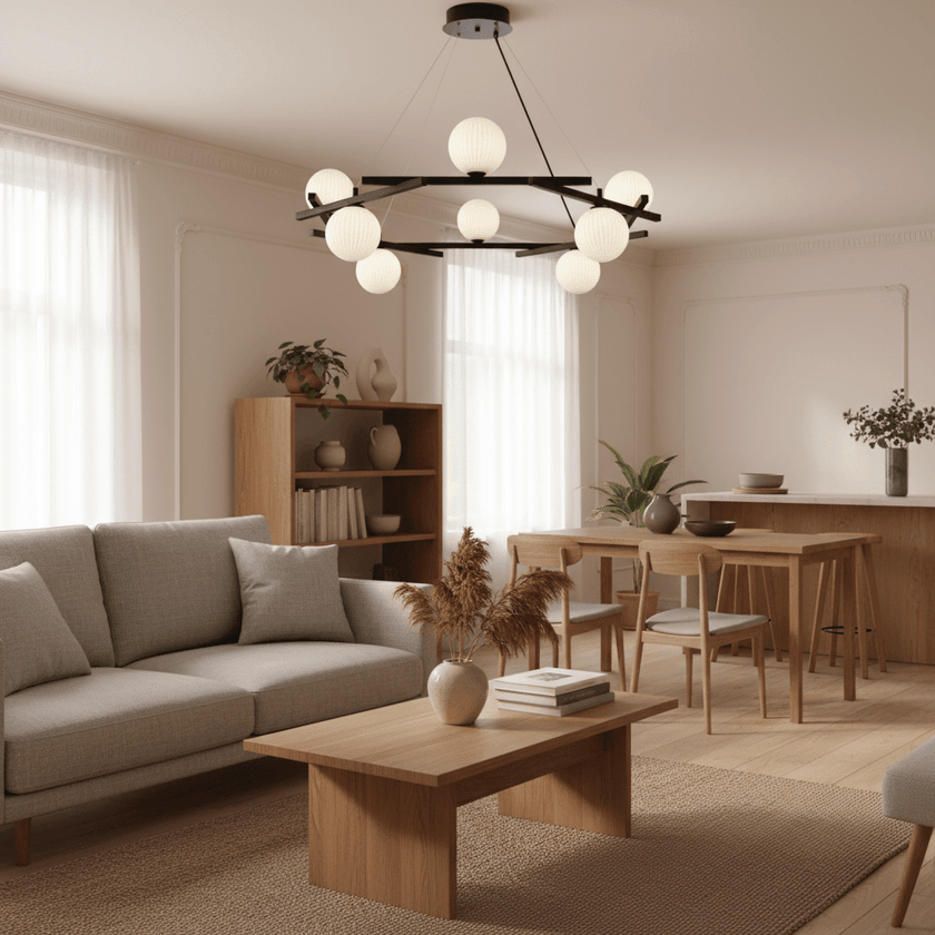 Polygon Prism Iron Chandelier