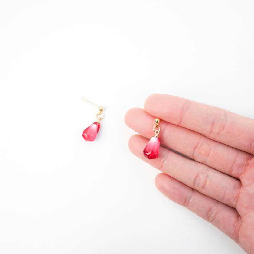 Pomegranate Seed Dangle Earrings