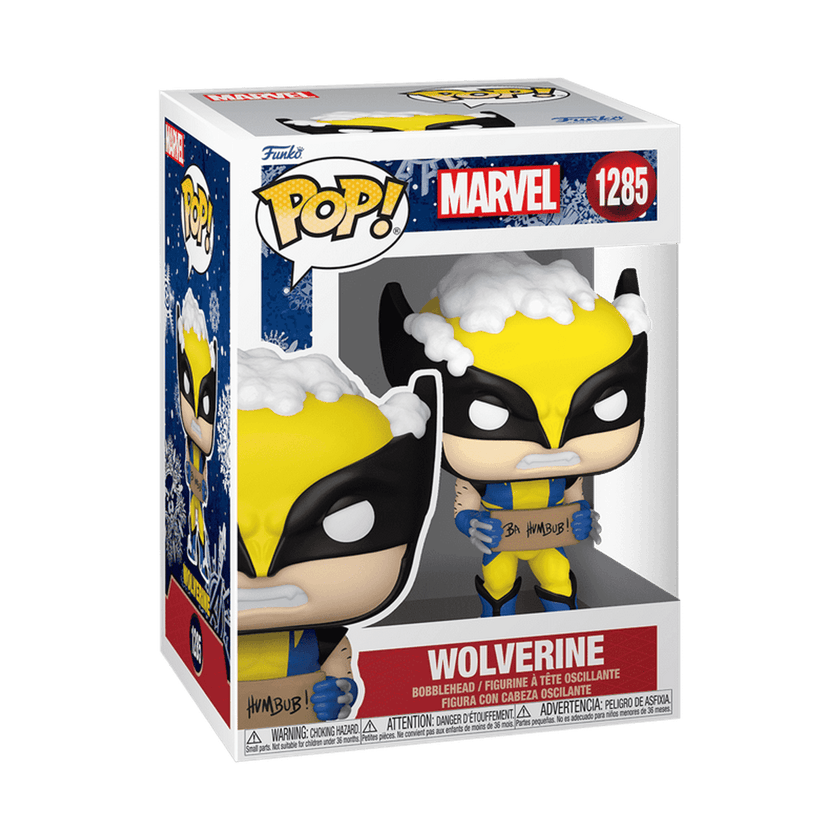 POP! Marvel Holiday - Wolverine with Bah Humbug Sign