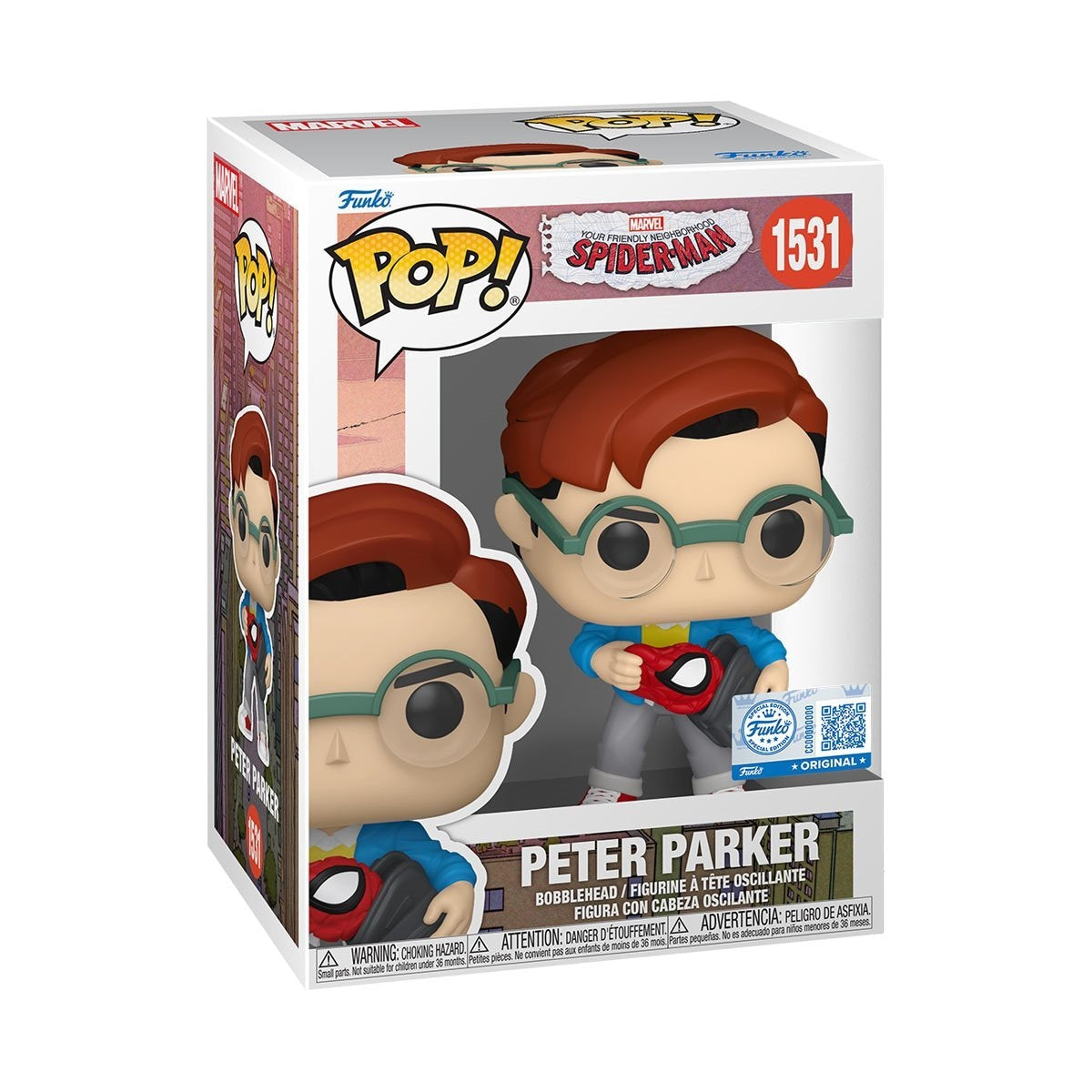 POP! Marvel Your Friendly Neighborhood Spider-Man - Peter Parker EE Exclusive