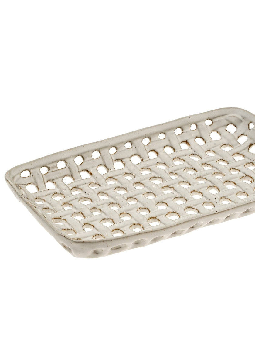 Porcelain Basket Tray