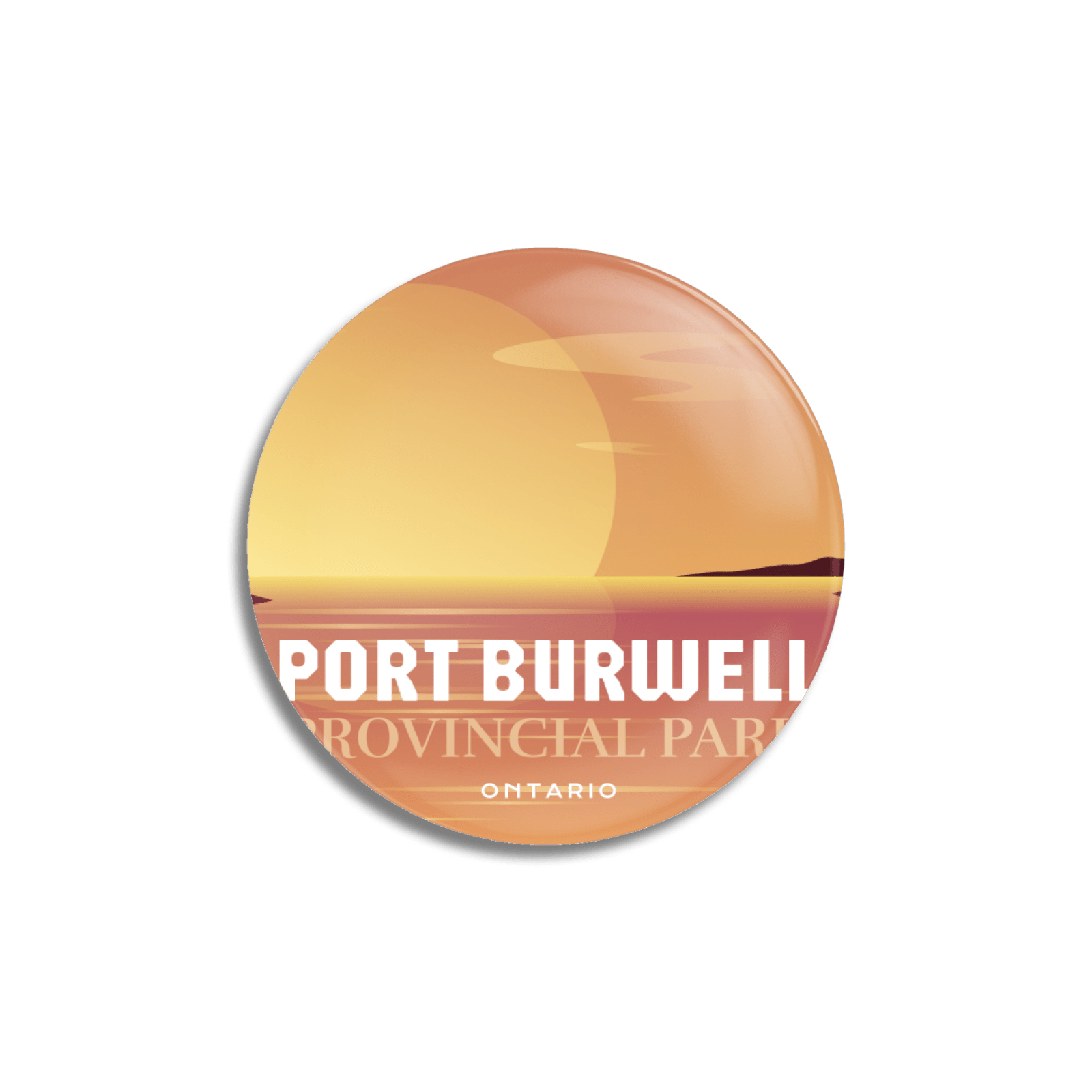 Port Burwell Provincial Park of Ontario Pinback Button, Canada Parks