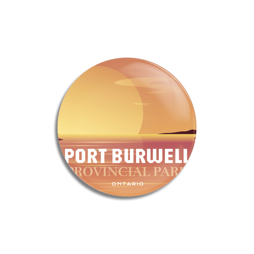 Port Burwell Provincial Park of Ontario Pinback Button, Canada Parks