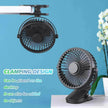 Portable Clip-On Fan, USB Rechargeable Mini Desk Fan with 3 Speeds, 360° Rotation, Quiet Cooling Fan for Home, Office, Travel and Outdoor