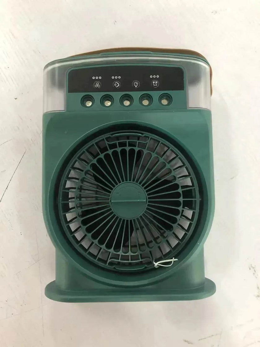Portable USB Air Conditioner Cooling Fan With 5 Sprays 7 Color Light 600ML Water Tank Spray Mist Air Cooler Humidifiers