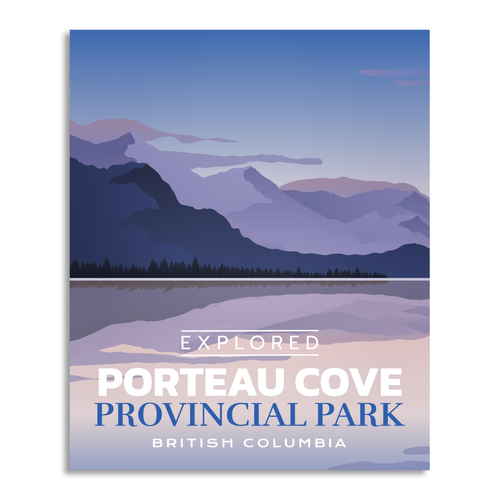 Porteau Cove Provincial Park 'Explored' Poster, Canada Parks