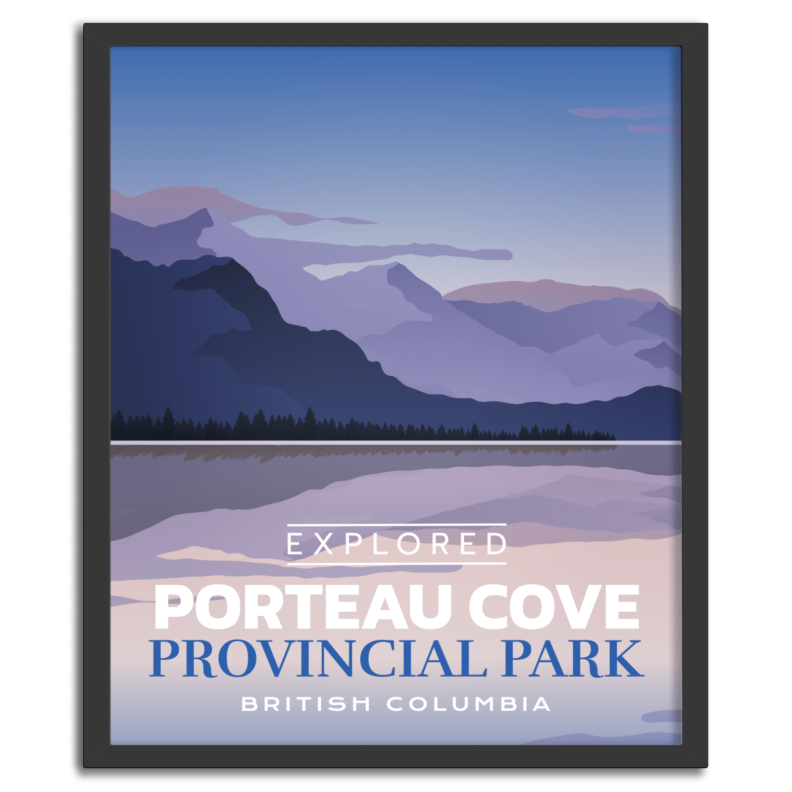 Porteau Cove Provincial Park 'Explored' Poster, Canada Parks