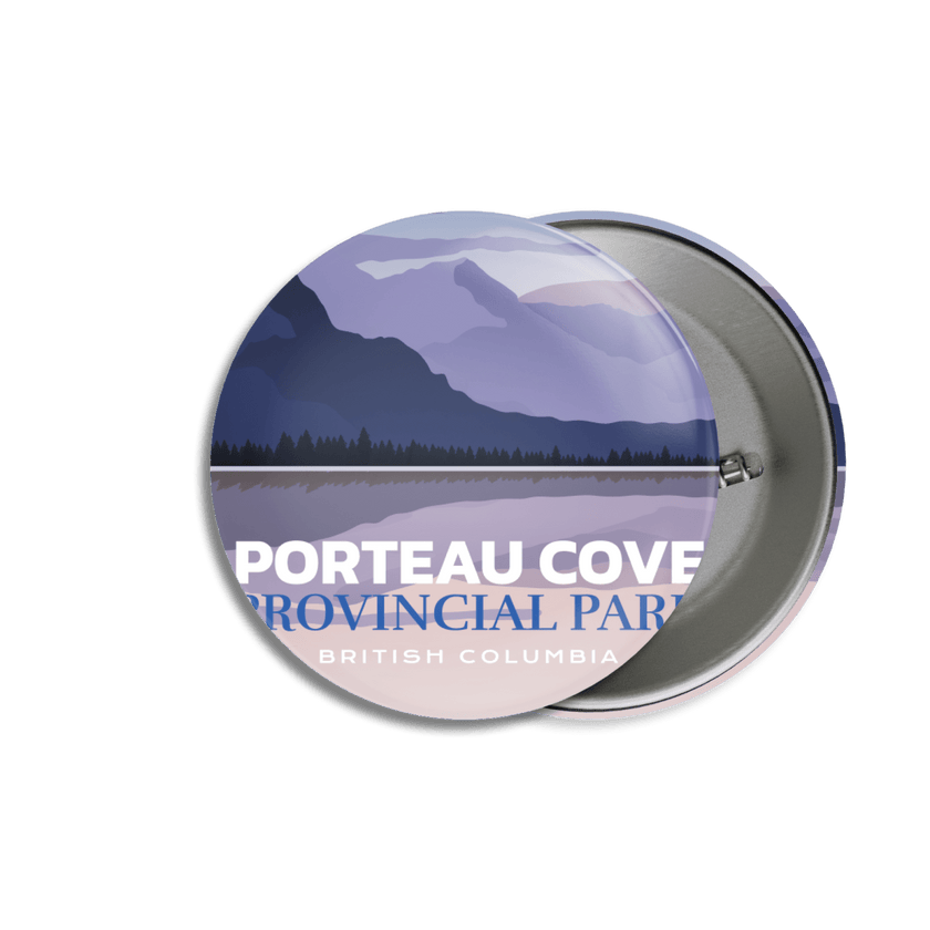 Porteau Cove Provincial Park of British Columbia Pinback Button, Canada Parks